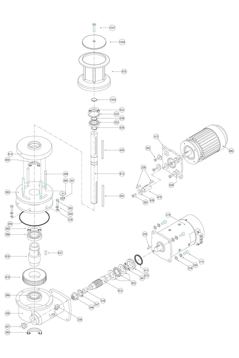 Lofrans T2000 spare parts